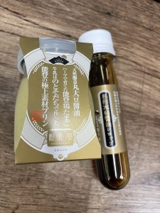 能登プリンと醤油シロップ